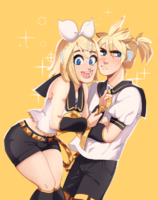 kagamine_rin_and_len__by_ohpeach-dcj1xmt.png