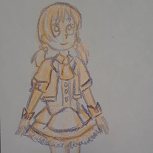 Yuki and Miki Crayon Sketches